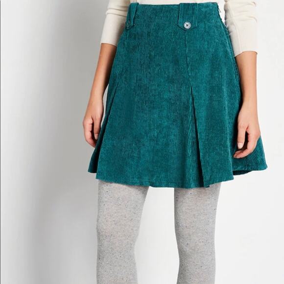 Modcloth Perky Participant Corduroy Skirt Size 6 - Picture 1 of 10